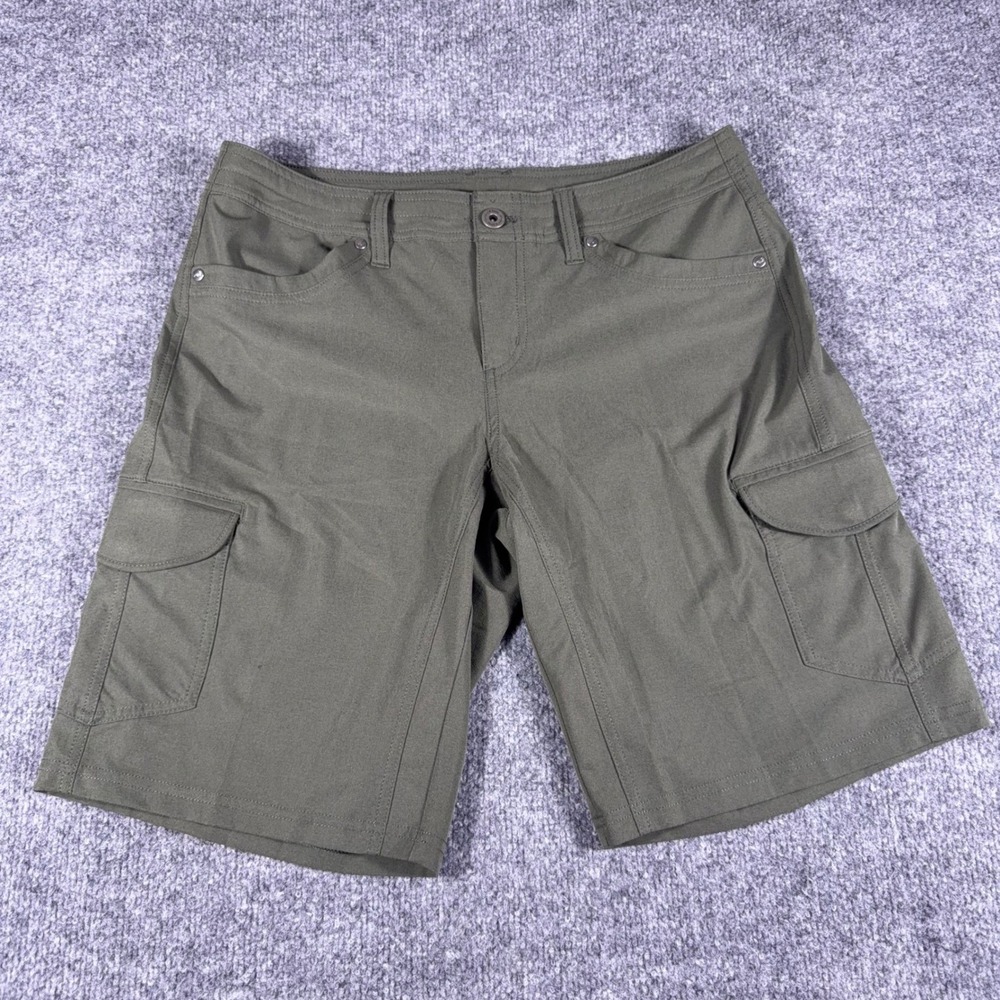 Kuhl Womens Olive Green Cargo Hiking Shorts Outdoor Performance Size 10